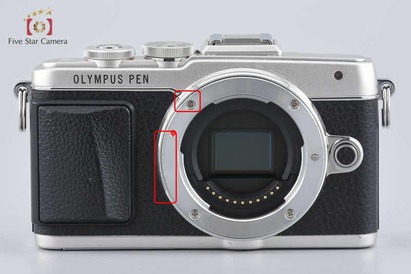 "Shutter count 4,280" Olympus PEN Lite E-PL7 Silver 16.1 MP 14-42 Lens