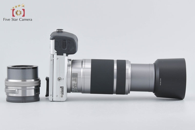 Sony α6400 ILCE-6400Y Silver 24.2MP 16-50 55-210 Lenses [Japanese Language Only]