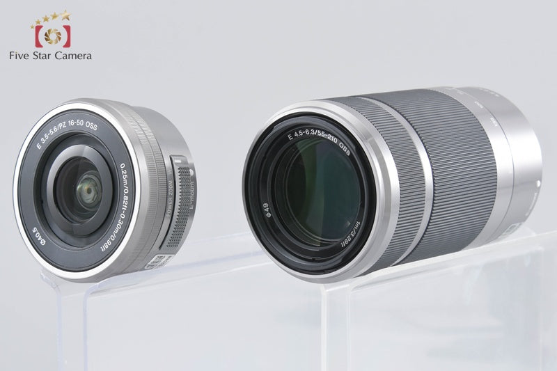 Sony α6400 ILCE-6400Y Silver 24.2MP 16-50 55-210 Lenses [Japanese Language Only]