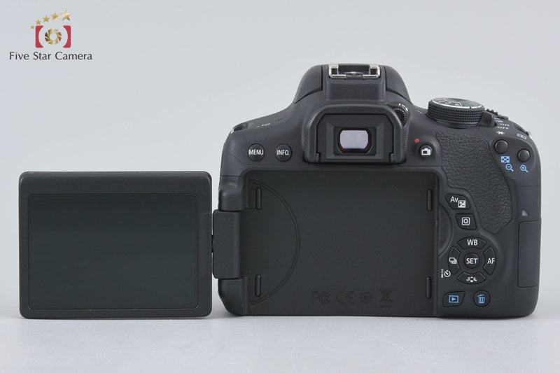 Canon EOS Kiss X8i / Rebel T6i / 750D 24.2 MP 18-55 55-250 Lenses w/ Box