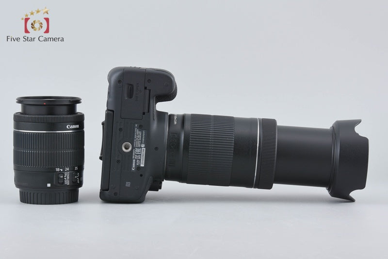 Canon EOS Kiss X8i / Rebel T6i / 750D 24.2 MP 18-55 55-250 Lenses w/ Box