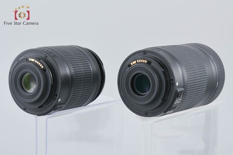 Canon EOS Kiss X8i / Rebel T6i / 750D 24.2 MP 18-55 55-250 Lenses w/ Box