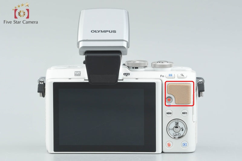 "Shutter count 1,929" Olympus PEN Lite E-PL7 White 16.1 MP Digital Camera