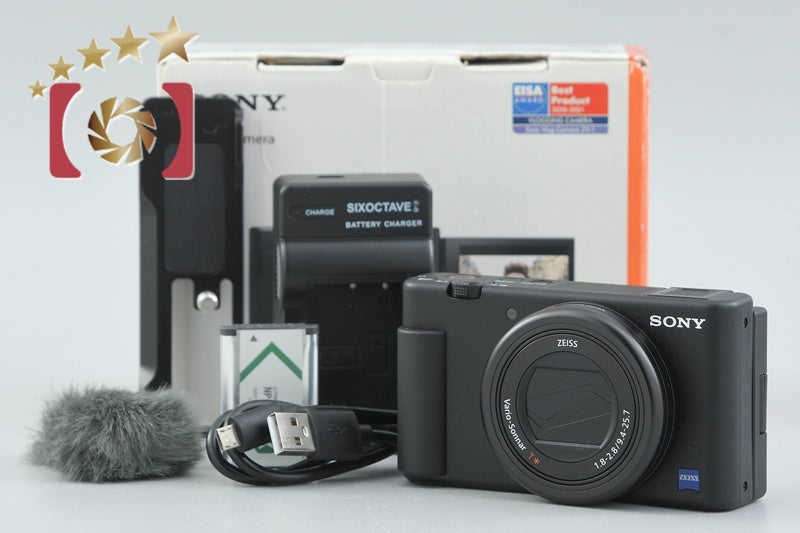 Sony VLOGCAM ZV-1 Black 20.1 MP Digital Camera w/ Box [Japanese Language Only]