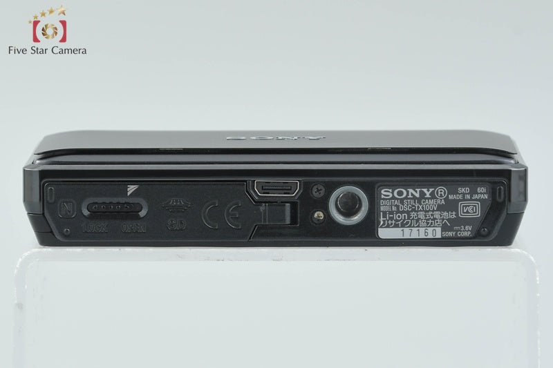 Sony Cyber-shot DSC-TX100V Black 16.2 MP Digital Camera [Japanese Language Only]