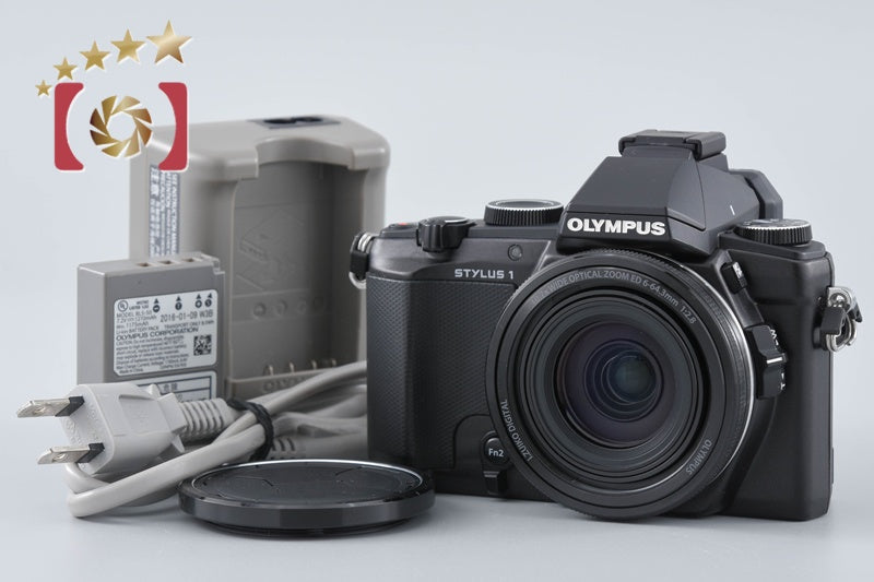 "Shutter count 321" Olympus STYLUS 1 Black 12.0 MP Digital Camera