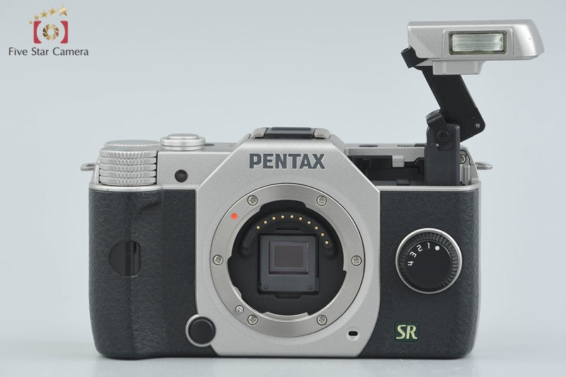"Shutter count 1,475" PENTAX Q7 Silver 12.4 MP Digital Camera 5-15 Lens