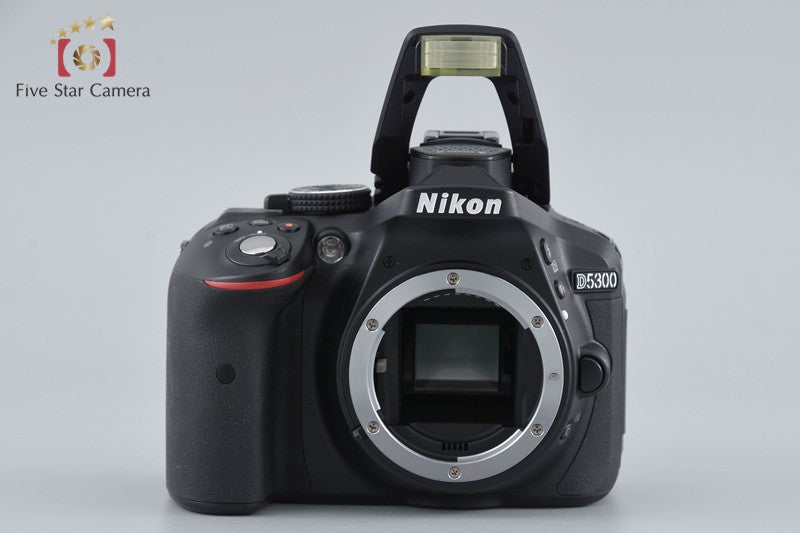 "Count 4,196" Nikon D5300 Black 24.2 MP DSLR Camera 18-55 VR II Lens