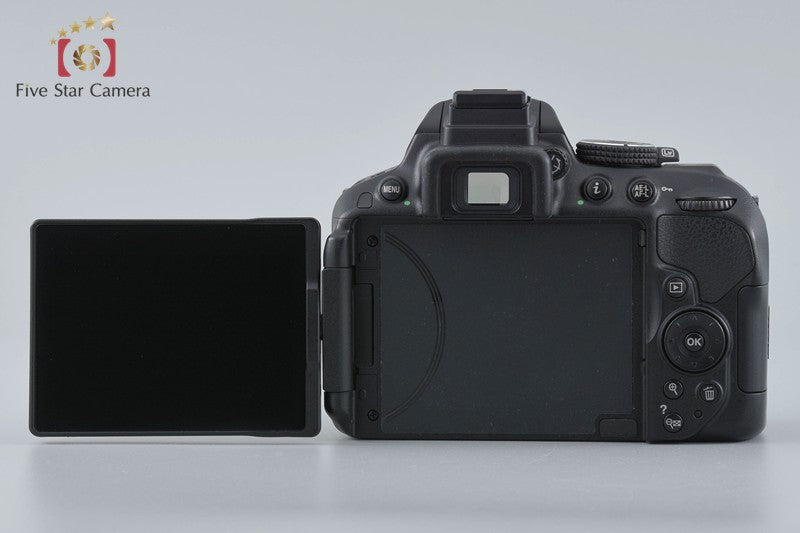 "Count 4,196" Nikon D5300 Black 24.2 MP DSLR Camera 18-55 VR II Lens