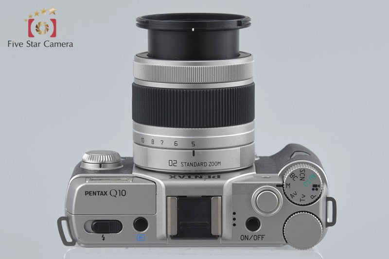 "Shutter count 2,214" PENTAX Q10 Silver 12.4 MP Digital Camera 5-15 Lens