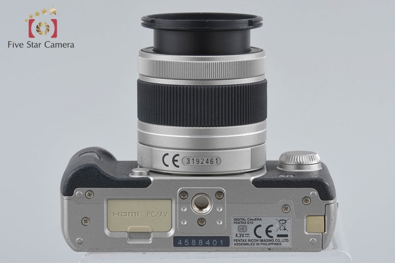 "Shutter count 2,214" PENTAX Q10 Silver 12.4 MP Digital Camera 5-15 Lens