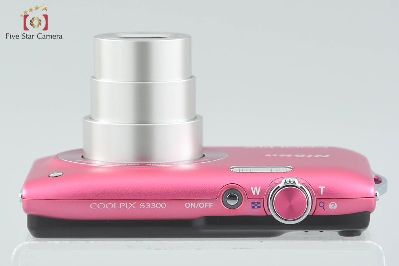 Nikon COOLPIX S3300 Strawberry Pink 16.0 MP Digital Camera w/ Box