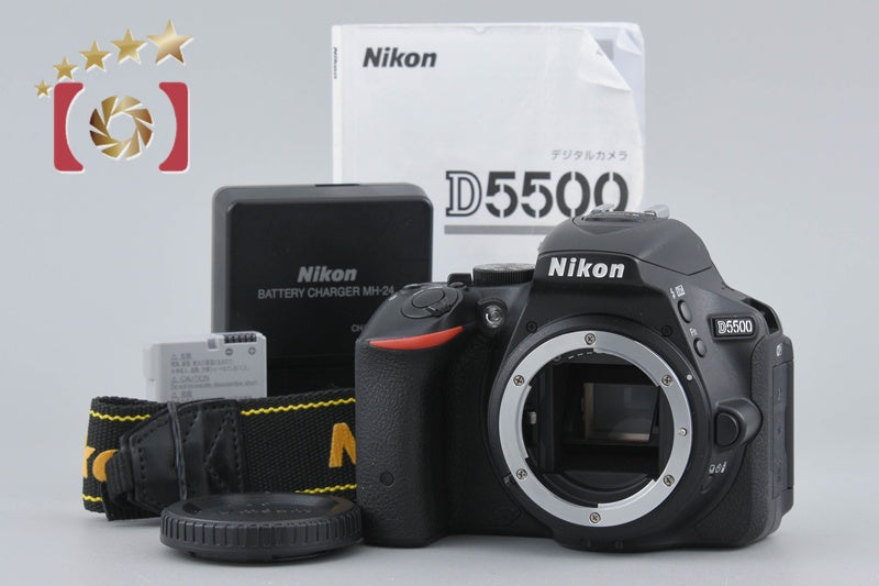 Nikon D5500 Black 24.2 MP Digital SLR Camera Body
