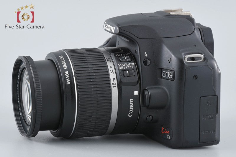 Canon EOS Kiss X3 / Rebel T1i / 500D 15.1 MP DSLR EF-S 18-55 IS Lens