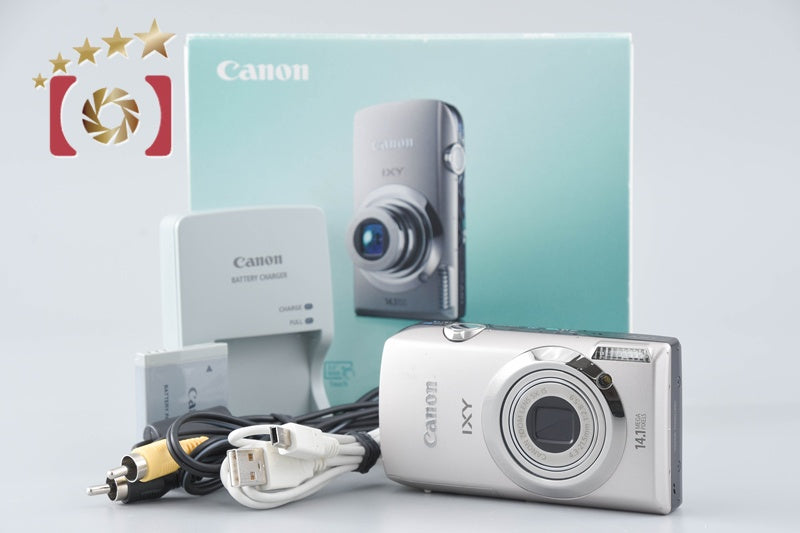 Canon IXY 10S Silver 14.1 MP Digital Camera w/ Box