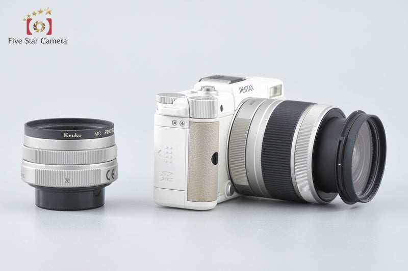 "Count 416" PENTAX Q White 12.4 MP Digital Mirrorless Camera 5-15 8.5 Lenses