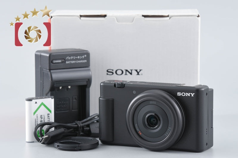 SONY VLOGCAM ZV-1F Black Digital Camera w/ Box [Japanese Language Only]