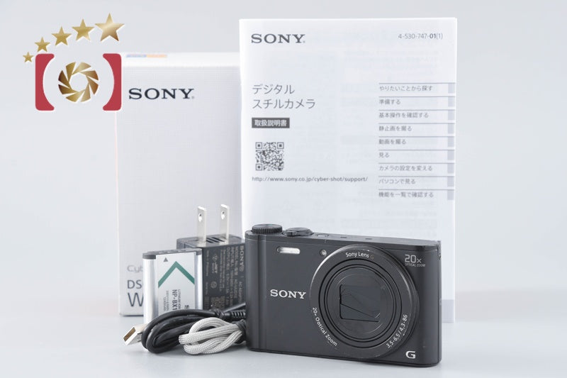 Sony Cyber-Shot DSC-WX350 Black 18.2 MP Digital Camera [Japanese Language Only]