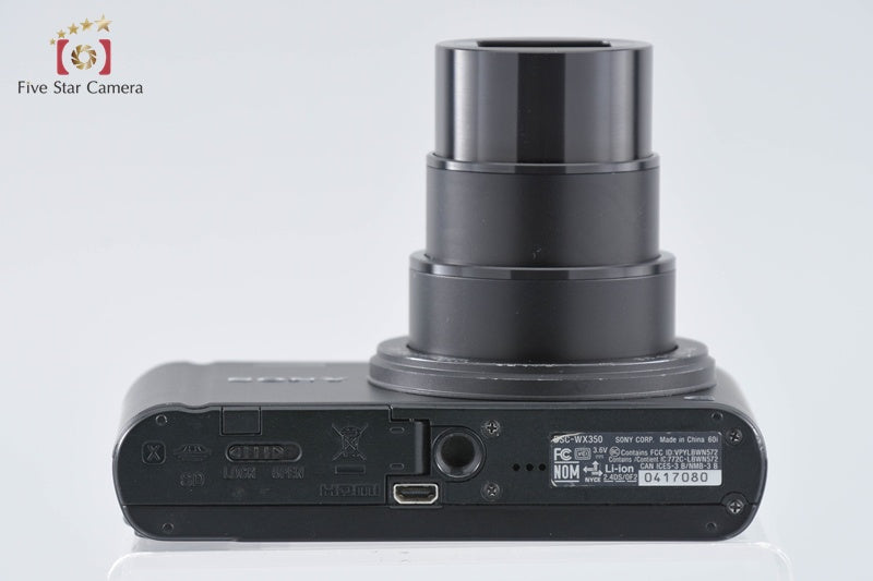 Sony Cyber-Shot DSC-WX350 Black 18.2 MP Digital Camera [Japanese Language Only]