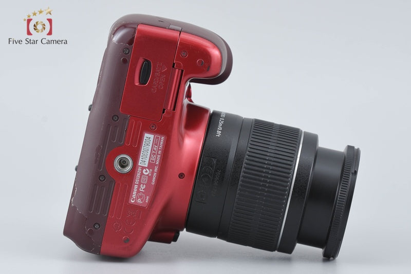 Canon EOS Kiss X50 / Rebel T3 / 1100D Red 12.2 MP 18-55 Lens