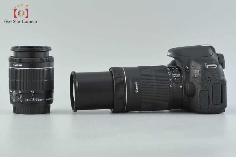 Canon EOS Kiss X8i / Rebel T6i / 750D 24.2 MP DSLR 18-55 55-250 Lenses