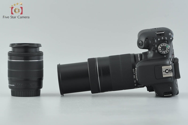 Canon EOS Kiss X8i / Rebel T6i / 750D 24.2 MP DSLR 18-55 55-250 Lenses