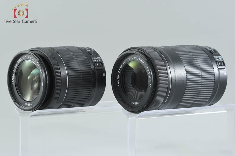 Canon EOS Kiss X8i / Rebel T6i / 750D 24.2 MP DSLR 18-55 55-250 Lenses