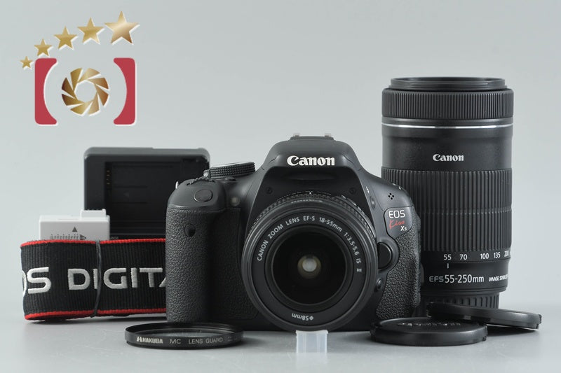 Canon EOS Kiss X5 / Rebel T3i / 600D 18.0 MP 18-55 55-250 Lenses