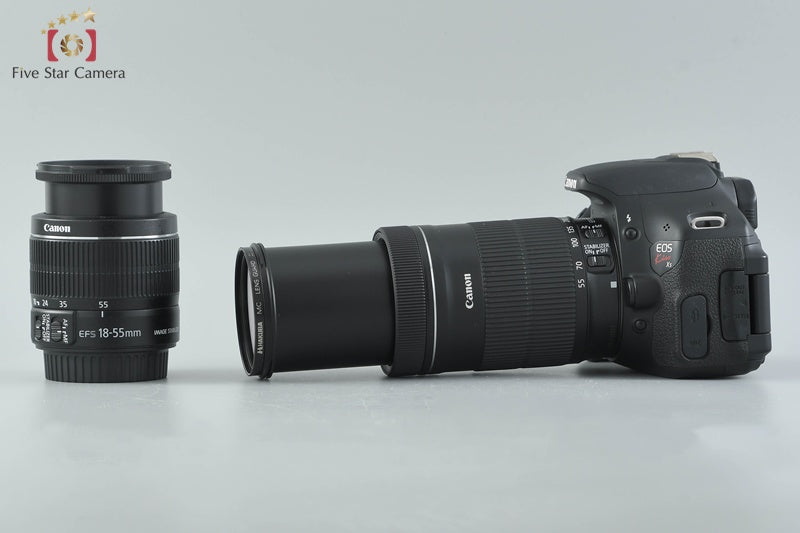 Canon EOS Kiss X5 / Rebel T3i / 600D 18.0 MP 18-55 55-250 Lenses