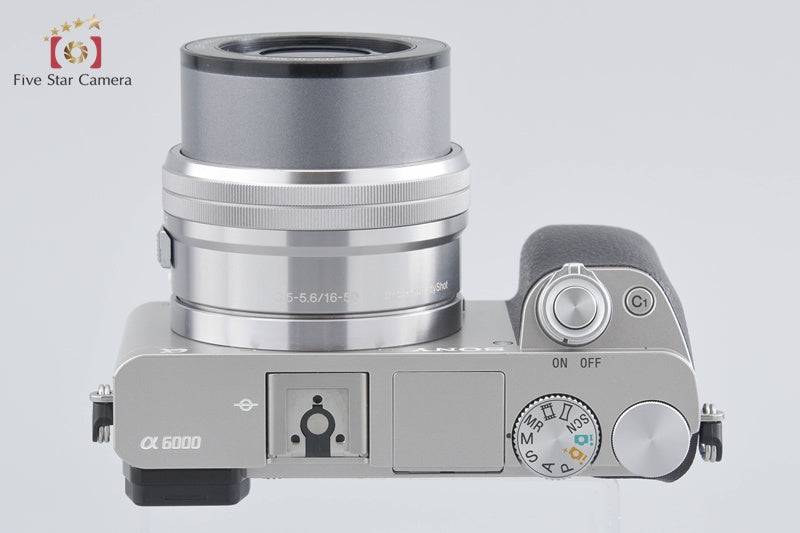 Sony Alpha α6000 ILCE-6000 Silver 24.3 MP 16-50 Lens [Japanese Language Only]