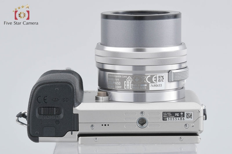 Sony Alpha α6000 ILCE-6000 Silver 24.3 MP 16-50 Lens [Japanese Language Only]