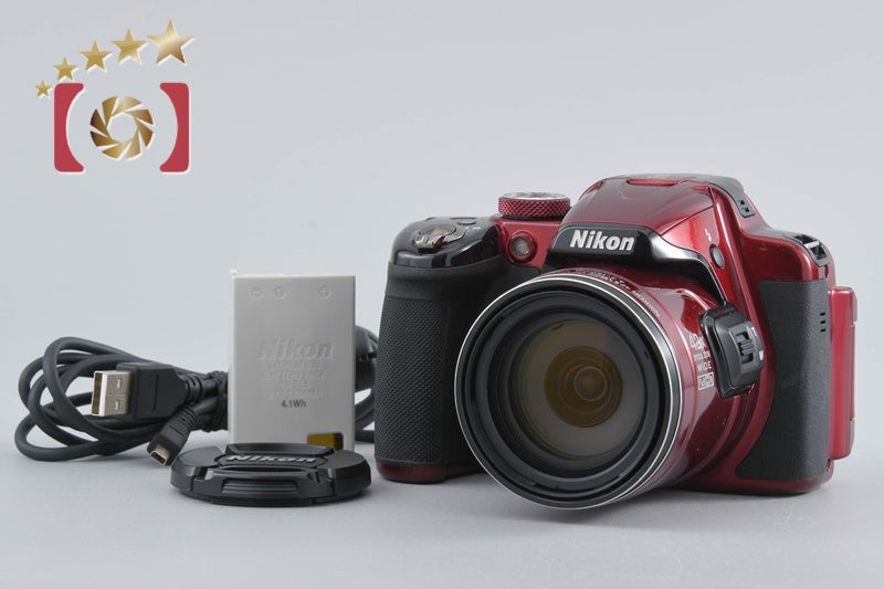 Nikon COOLPIX P520 Red 18.1 MP Digital Camera