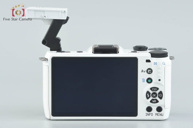 Shutter count 1,182 PENTAX Q7 White x Brown 12.4 MP Digital Camera 5-15 Lens