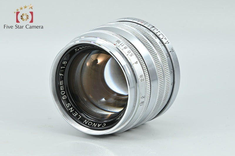 Canon 50mm f/1.8 Silver L39 LTM Leica Thread Mount Lens