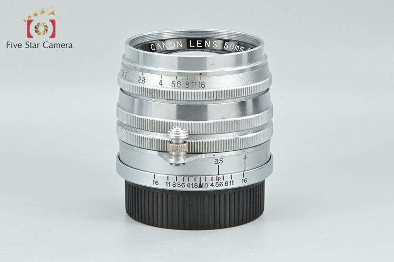 Canon 50mm f/1.8 Silver L39 LTM Leica Thread Mount Lens