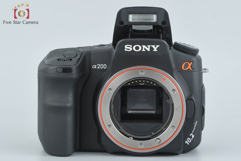 Sony Alpha α200 DSLR-A200 Black 18-70 75-300 Lenses [Japanese Language Only]