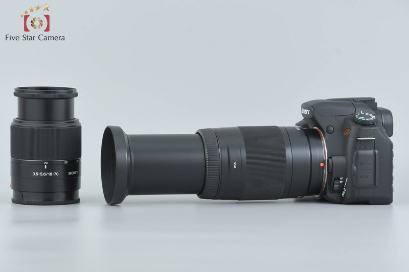 Sony Alpha α200 DSLR-A200 Black 18-70 75-300 Lenses [Japanese Language Only]