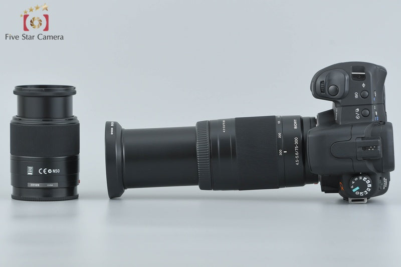 Sony Alpha α200 DSLR-A200 Black 18-70 75-300 Lenses [Japanese Language Only]