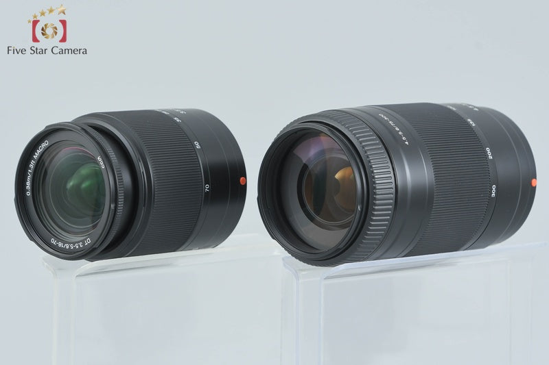 Sony Alpha α200 DSLR-A200 Black 18-70 75-300 Lenses [Japanese Language Only]
