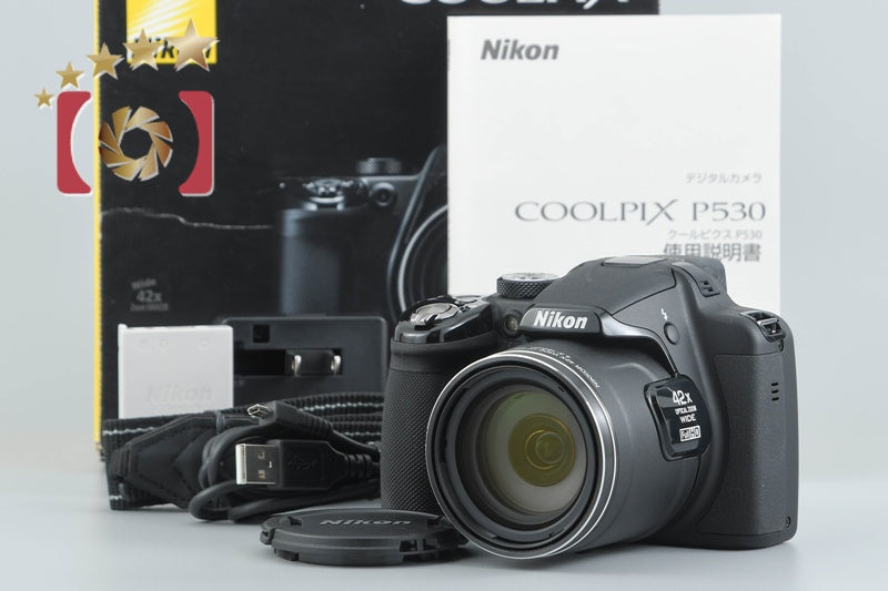 Nikon COOLPIX P530 Black 16.1 MP Digital Camera w/ Box