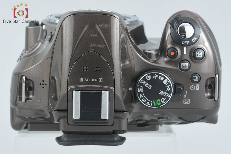 "Shutter count 337" Nikon D5200 Bronze 24.1 MP Digital SLR Camera Body
