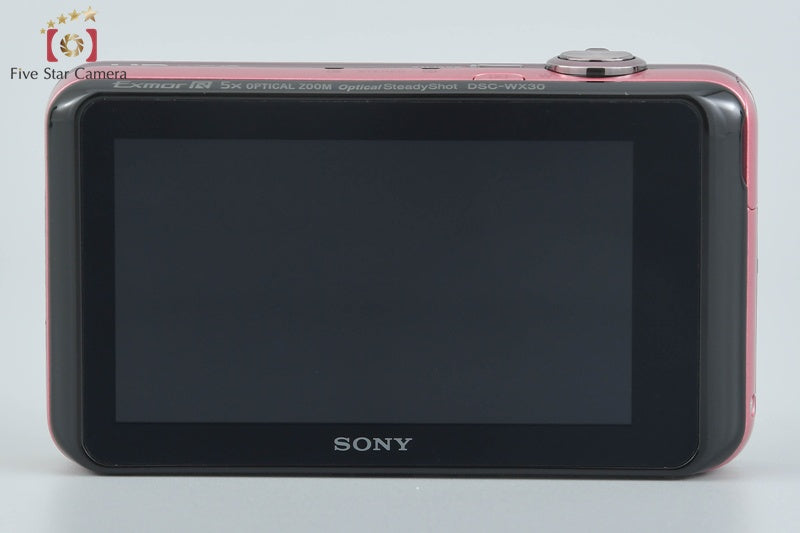 SONY Cyber-shot DSC-WX30 Pink 16.2 MP Digital Camera [Japanese Language Only]