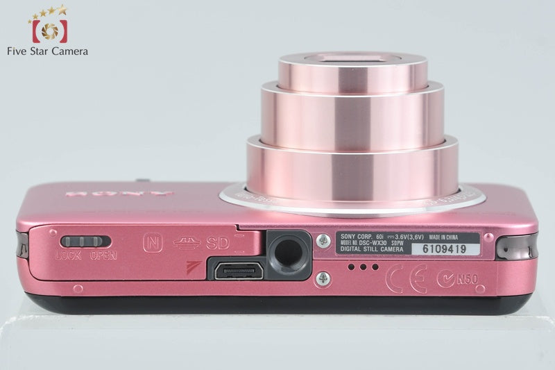 SONY Cyber-shot DSC-WX30 Pink 16.2 MP Digital Camera [Japanese Language Only]
