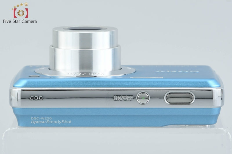Sony Cyber-Shot DSC-W220 Blue 12.1 MP Digital Camera [Japanese Language Only]