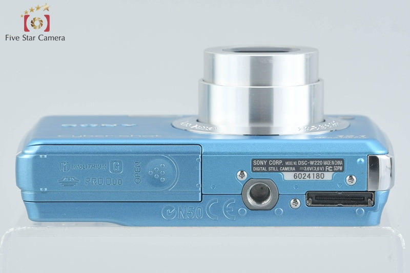 Sony Cyber-Shot DSC-W220 Blue 12.1 MP Digital Camera [Japanese Language Only]