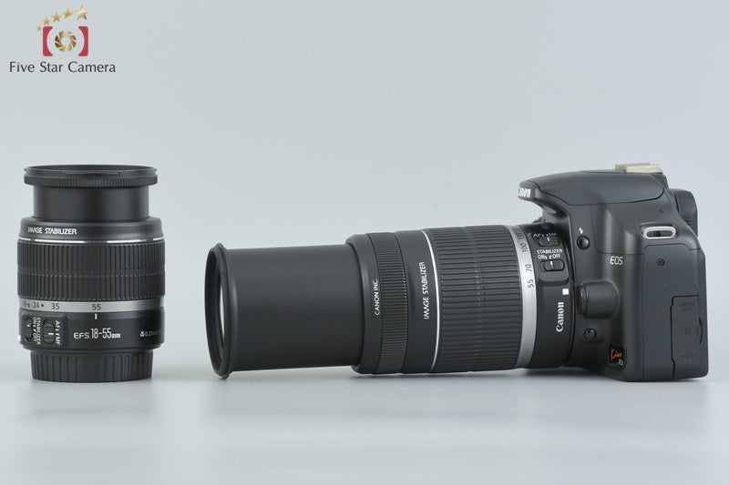 "Count 1,775" Canon EOS Kiss X2 / Rebel XSi /450D 12.2 MP 18-55 55-250 Lenses