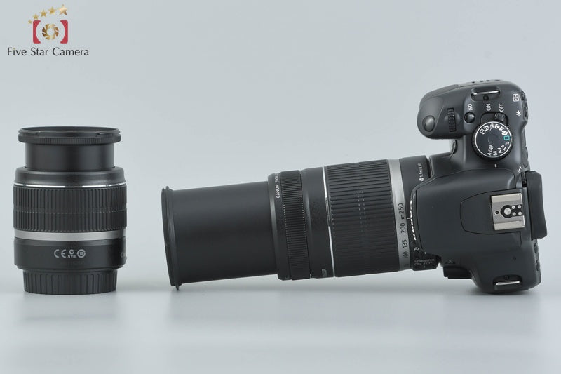 "Count 1,775" Canon EOS Kiss X2 / Rebel XSi /450D 12.2 MP 18-55 55-250 Lenses