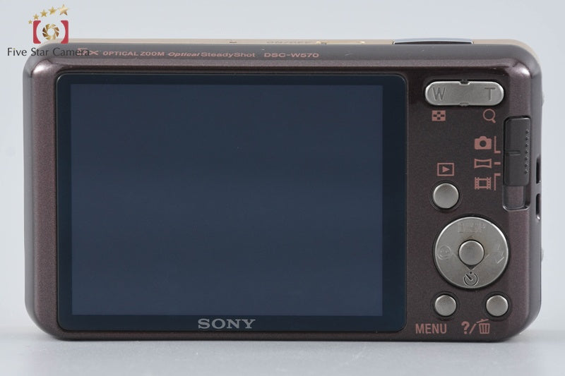 Sony Cyber-Shot DSC-W570 Gold 16.1 MP Digital Camera [Japanese Language Only]