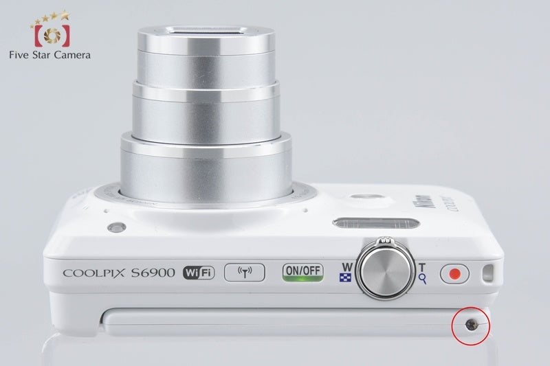 Nikon COOLPIX S6900 Natural White 16.2 MP Digital Camera w/ Box