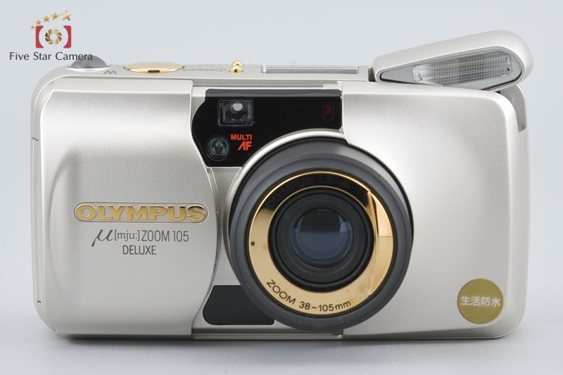 Olympus μ[mju:] ZOOM 105 DELUXE 35mm Point & Shoot Film Camera w/ Box